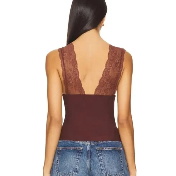 NEW Free People Power Play Cami in Bittersweet/Cocoa - Picture 3 of 7